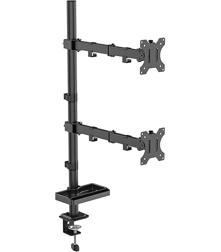 Amazon.co.jp: METIYA モニターアーム 縦 上下 2画面 デュアル